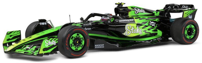 KICK SAUBER C44 F1 #77 VALTTERI BOTTAS LAS VEGAS GP 2024 sort/grøn 1:18