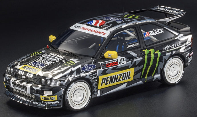 FORD ENGLAND ESCORT RS COSWORTH N 43 HOONIGAN 2017 KEN BLOCK BLACK 1:18
