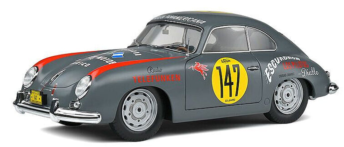 PORSCHE 356 PRE-A COUPE N 147 RACING PANAM 1954 GREY RED 1:18