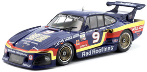 PORSCHE 935 K3 3.2L TWIN TURBO TEAM GARRETSON N 9 WINNER 24h DAYTONA 1981 BOB GARRETSON - BOBBY RAHAL - BRIAN REDMAN BLUE GOLD RED 1:18