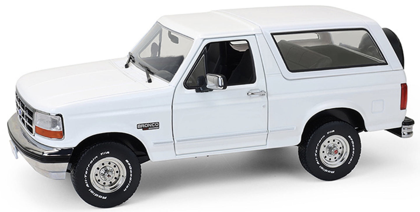 FORD USA BRONCO XLT 1993 WHITE 1:18