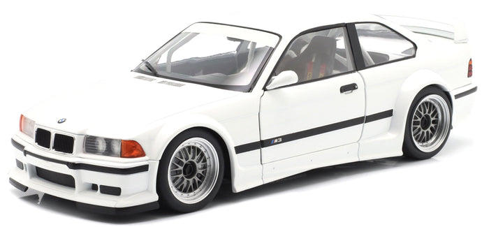 BMW 3-SERIES M3 GTR (E36) PLAIN BODY VERSION 1993 WHITE 1:18