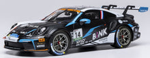 Indlæs billede til gallerivisning PORSCHE 911 992 GT3 CUP N 14 WINNER RACE 1 PORSCHE CUP OSCHERSLEBEN 2024 ROBERTO DE HAAN WHITE BLACK 1:43