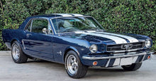 Indlæs billede til gallerivisning Ford MUSTANG COUPE 1966 mørk blå/hvid 1:18