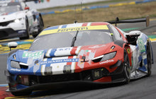 Indlæs billede til gallerivisning FERRARI 296 LMGT3 3.0L TWIN TURBO V6 TEAM RICHARD MILLE AF CORSE N 150 24h LE MANS 2025 RICCARDO AGOSTINI - CUSTODIO TOLEDO - LILOU WADOUX RED WHITE BLUE 1:43