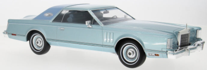 Lincoln CONTINENTAL MARK V 1978 lys blå metallic 1:18