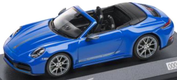 Porsche 911 CARRERA T CABRIOLET (992.2) Limited Edition blå 1:43
