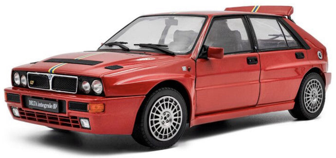 Lancia DELTA HF INTERGRALE EDIZIONE FINALE 1995 rød/gul/blå 1:18