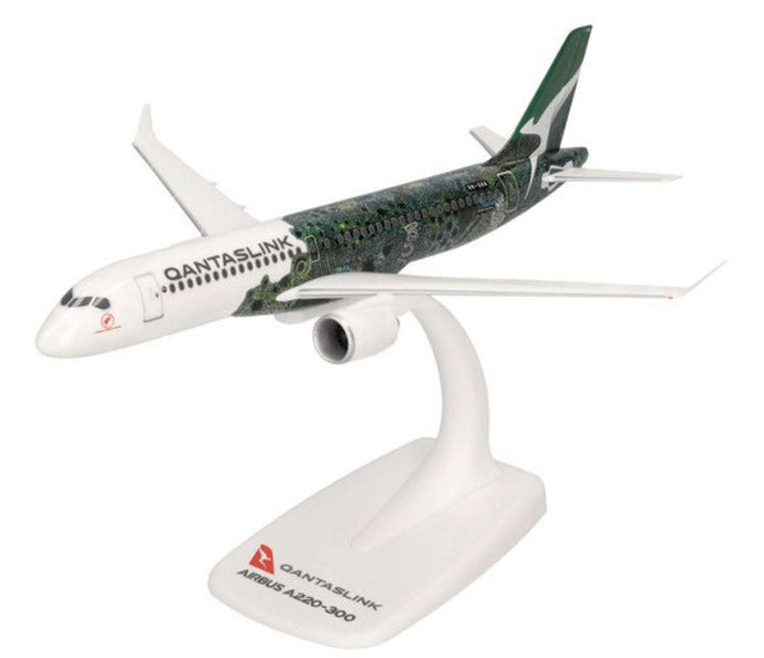 AIRBUS A220-300 QantasLink Art Ser./ Minyma Kutjara Tjukurpa hvid/grøn 1:200