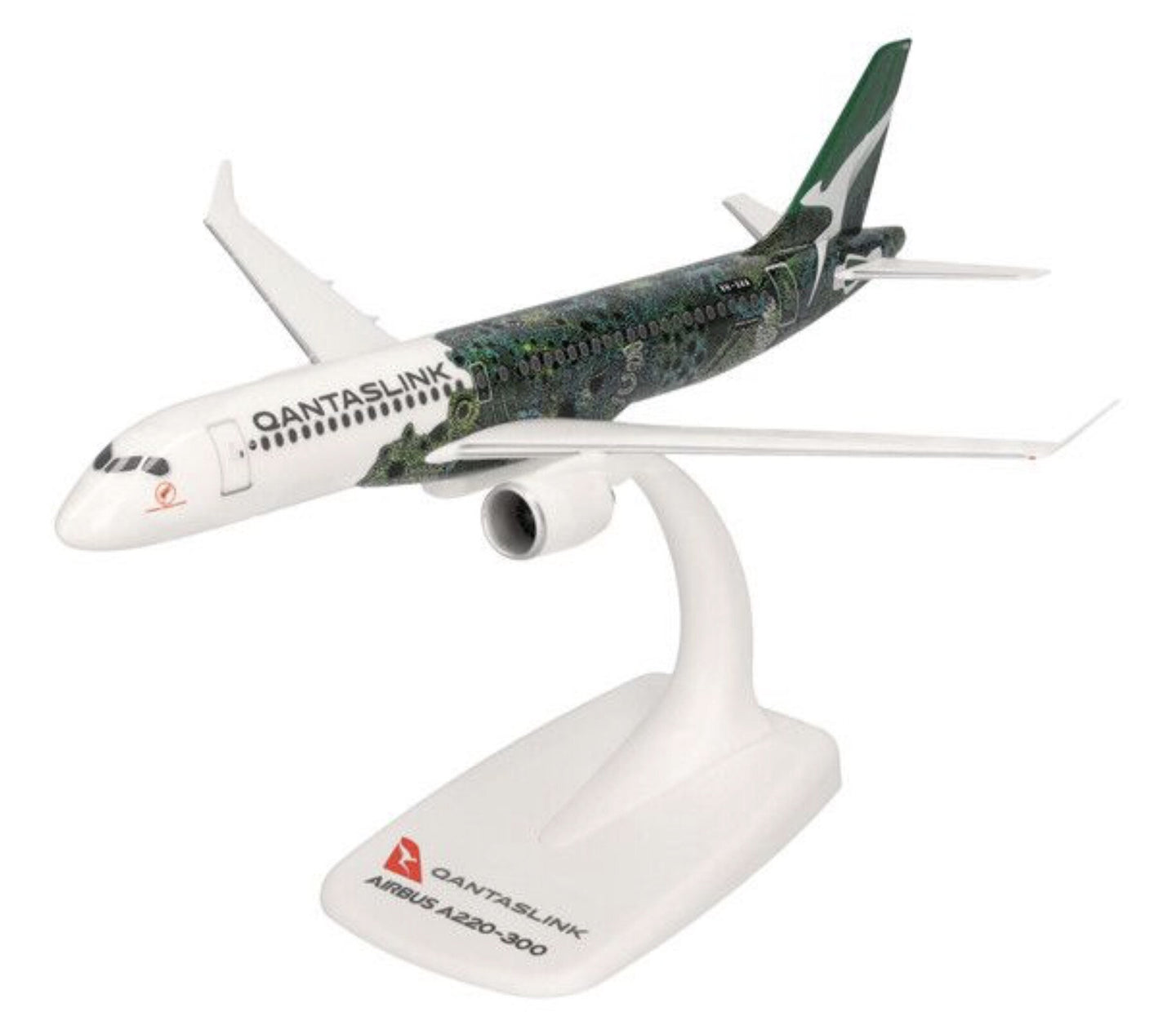 AIRBUS A220-300 QantasLink Art Ser./ Minyma Kutjara Tjukurpa hvid/grøn 1:200