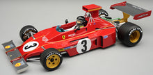 Indlæs billede til gallerivisning Ferrari 312B3-73 #3 JACKY ICKX ITALY GP 1973 + FIGUUR rød/krom 1:18