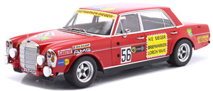 Mercedes Benz 300 SEL 6.8 AMG #56 H. HEYER 200 MILES NURBURGRING 1972 rød 1:18