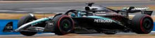 Indlæs billede til gallerivisning MERCEDES GP F1 W16 TEAM AMG PETRONAS MOTORSPORT N 63 SILVERSTONE BRITISH GP 2025 GEORGE RUSSELL BLACK SILVER GREEN 1:43