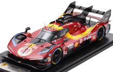 Indlæs billede til gallerivisning Ferrari 499P #51 PIER GUIDI/CALADO/GIOVINAZZI 3rd 24H LE MANS 2025 rød/gul/sort 1:18