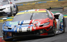 Indlæs billede til gallerivisning FERRARI 296 LMGT3 3.0L TWIN TURBO V6 TEAM RICHARD MILLE AF CORSE N 150 24h LE MANS 2025 RICCARDO AGOSTINI - CUSTODIO TOLEDO - LILOU WADOUX RED WHITE BLU 1:18