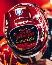 Indlæs billede til gallerivisning CHARLES LECLERC HELMET - ABU DHABI GP 2024 rød/sort/hvid 1:5