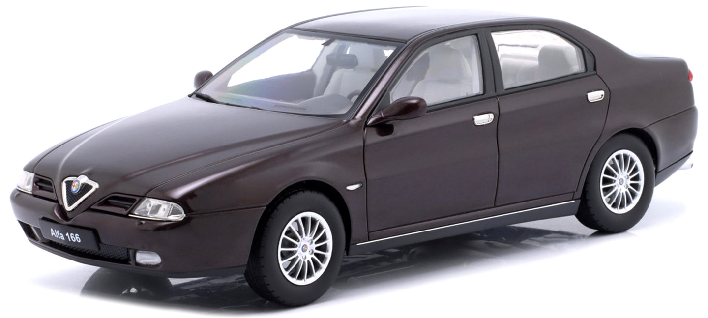 Alfa Romeo 166 1999 sort metallic 1:18
