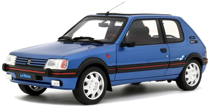 PEUGEOT 205 1.9 GTi LeMANS 1991 MIAMI BLUE 1:18