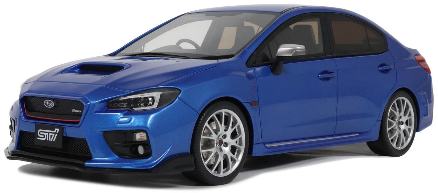 Subaru WRX STI S207 WR 2015 blå metallic 1:18