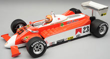 Indlæs billede til gallerivisning Alfa Romeo 179 V12 #23 BRUNO GIACOMELLI USA GP WATKINS GLEN 1980 + FIGUUR rød/hvid/sølv 1:18