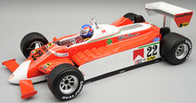 Indlæs billede til gallerivisning Alfa Romeo 179 V12 #22 PATRICK DEPAILLER MONACO GP 1980 + FIGUUR rød/hvid/sølv 1:18
