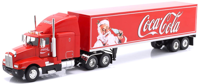 Kenworth T600 TRUCK & TRAILER COCA COLA YEAR 1986 rød/hvid 1:43