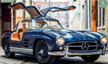 Indlæs billede til gallerivisning MERCEDES BENZ SL-CLASS 300SL COUPE GULLWING (W198) 1954 BLUE 1:18