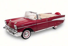 Indlæs billede til gallerivisning CHEVROLET BEL AIR CABRIOLET 1957 RED 1:18