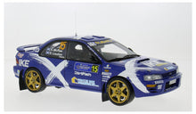 Indlæs billede til gallerivisning SUBARU IMPREZA N.15 MYTHICAL CARS RALLY 2023 A.MC RAE-S.LONDON 1:18