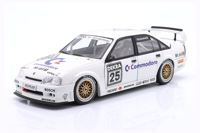 OPEL OMEGA 3000 EVO 500 TEAM EGGENBERGER MOTORENBAU N 25 SEASON DTM 1991 KLAUS NIEDZWIEDZ WHITE 1:18