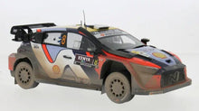 Indlæs billede til gallerivisning Hyundai i20 N Rally1, Safari Rallye Kenia, 2025, #8, O.Tänak/M.Järveoja, 1:18 vervuild sort/hvid 1:18