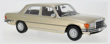 Indlæs billede til gallerivisning MERCEDES BENZ S-CLASS 280SE (W116) 1972 BEIGE 1:18