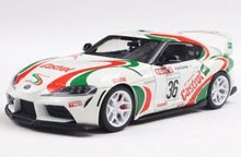 Indlæs billede til gallerivisning TOYOTA SUPRA GR TOYOTA RACING N 36 TRIBUTE 2024 WHITE GREEN RED 1:18