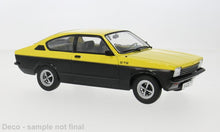 Indlæs billede til gallerivisning OPEL KADETT C COUPE GT/E 1975 YELLOW/BLACK 1:18