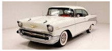 Indlæs billede til gallerivisning CHEVROLET BEL AIR COUPE' 1957 WHITE 1:18