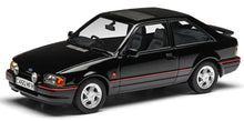Indlæs billede til gallerivisning FORD ENGLAND ESCORT MKIV XR3i RHD 1990 - DEUTSCHLAND VERSION BLACK 1:43