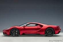 Indlæs billede til gallerivisning FORD USA GT 2017 LIQUID RED SILVER STRIPES 1:12