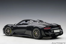 Indlæs billede til gallerivisning 1/12 2013 Porsche 918 Spyder , black metallic 1:12