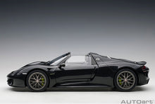 Indlæs billede til gallerivisning 1/12 2013 Porsche 918 Spyder , black metallic 1:12