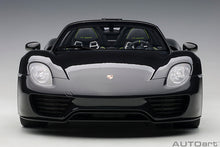 Indlæs billede til gallerivisning 1/12 2013 Porsche 918 Spyder , black metallic 1:12