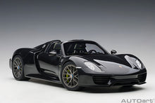 Indlæs billede til gallerivisning 1/12 2013 Porsche 918 Spyder , black metallic 1:12