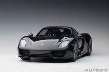 Indlæs billede til gallerivisning 1/12 2013 Porsche 918 Spyder , black metallic 1:12