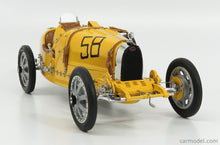 Indlæs billede til gallerivisning BUGATTI T35 N 58 WITH DRIVER FIGURE 1924 YELLOW