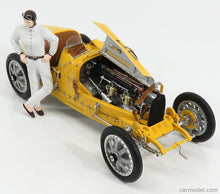 Indlæs billede til gallerivisning BUGATTI T35 N 58 WITH DRIVER FIGURE 1924 YELLOW