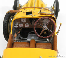 Indlæs billede til gallerivisning BUGATTI T35 N 58 WITH DRIVER FIGURE 1924 YELLOW