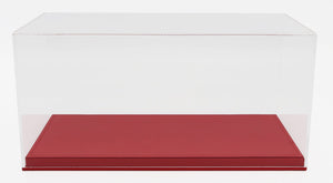 DISPLAY BOX SYNTHETIC RED BLACK 1:18