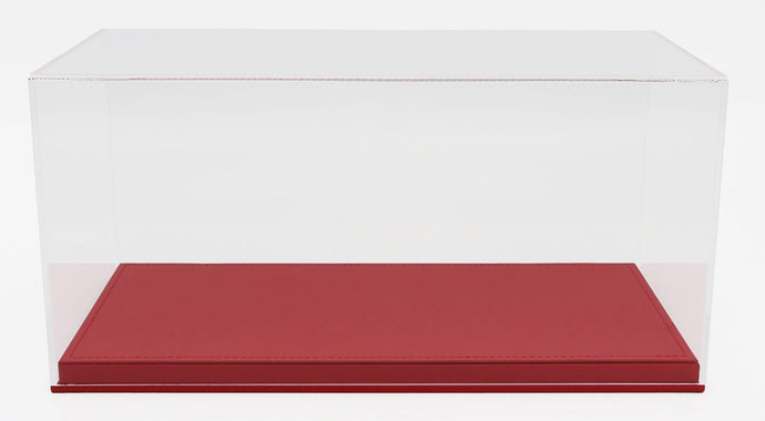 DISPLAY BOX SYNTHETIC RED BLACK 1:18