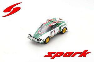 LANCIA STRATOS HF ALITALIA (night version) N 1 WINNER RALLY MONTECARLO 1977 SANDRO MUNARI - SILVIO MAIGA WHITE GREEN RED 1:18