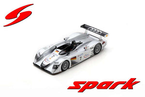 AUDI R8 3.6L TURBO V8 TEAM AUDI SPORT JOEST N 7 3rd 24h LE MANS 2000 MICHELE ALBORETO - RINALDO CAPELLO - CHRISTIAN ABT SILVER BLACK 1:18