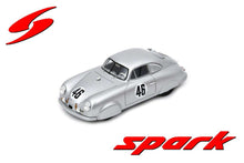 Indlæs billede til gallerivisning PORSCHE 356 SL COUPE TEAM PORSCHE K.G. N 46 WINNER CLASS 24h LE MANS 1951 AUGUSTE VEUILLET - EDMOND MOUCHE SILVER 1:18